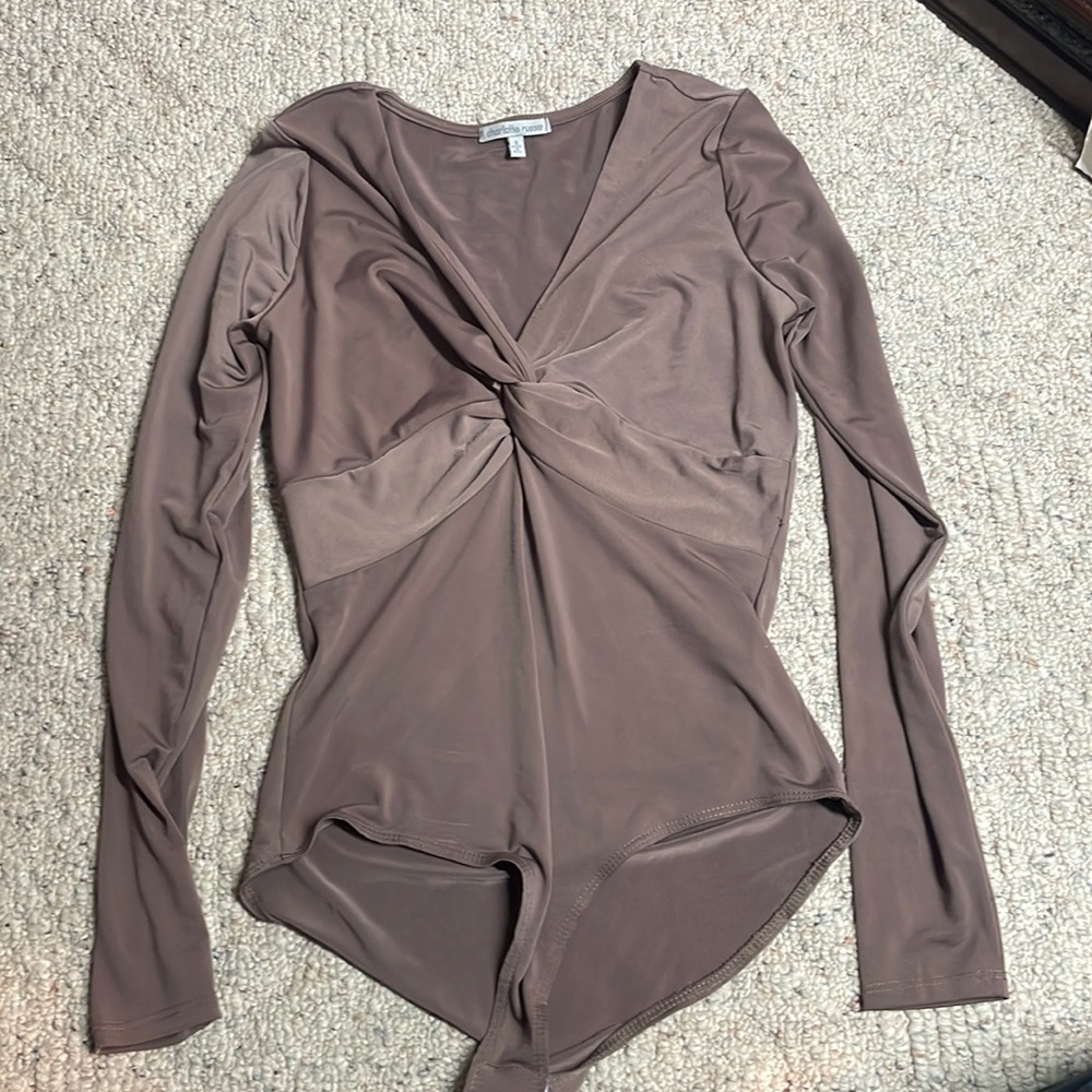 Mousey brown Charlotte Russe body suit
